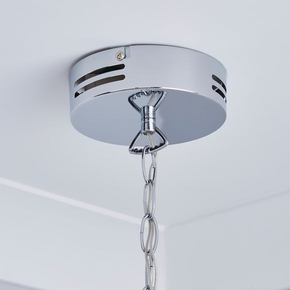 Marie Therese Chrome Integrated LED 5 Light Chandelier