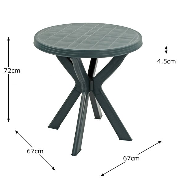 Tivoli 2 Seater Green Bistro Set with Parma Chairs