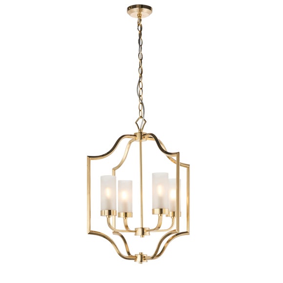 Vogue Edrea Brass 4 Light Ceiling Light