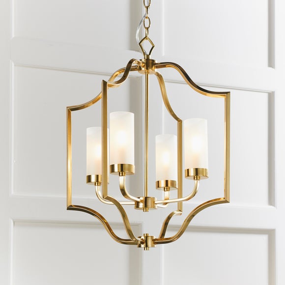 Vogue Edrea Brass 4 Light Ceiling Light
