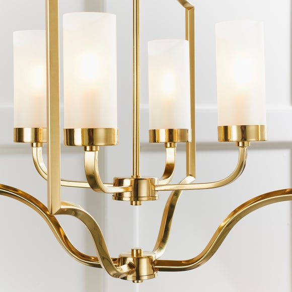 Vogue Edrea Brass 4 Light Ceiling Light