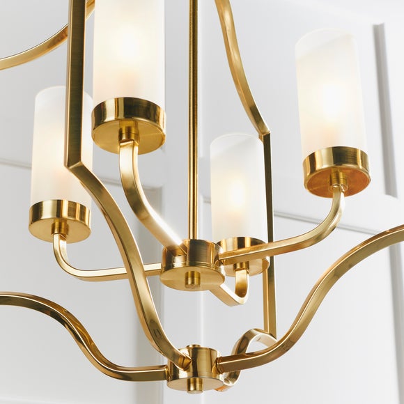 Vogue Edrea Brass 4 Light Ceiling Light