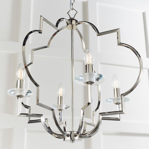 Vogue Garland Chrome 4 Light Ceiling Light