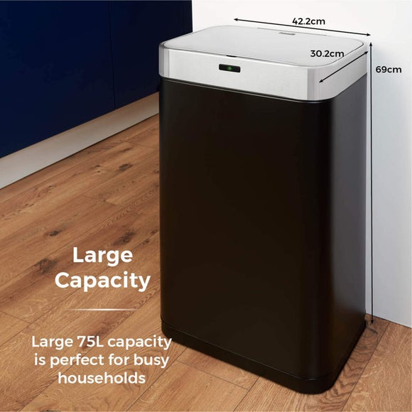 Tower 75L Rectangular Sensor Bin, product image 13