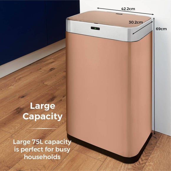 Tower 75L Rectangular Sensor Bin, product image 4