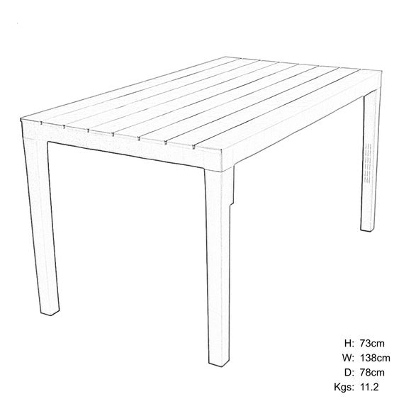 Trabella Roma Rectangular Table