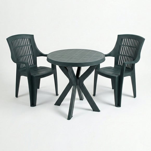 Tivoli 2 Seater Green Bistro Set with Parma Chairs