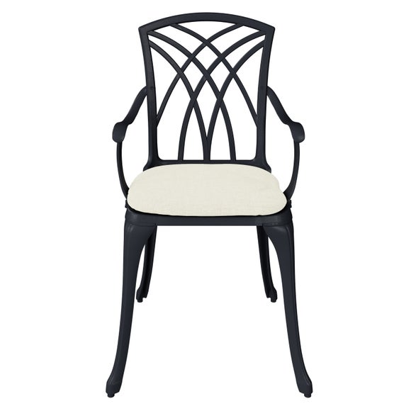 Cast Aluminium 2 Seater Black Bistro Set