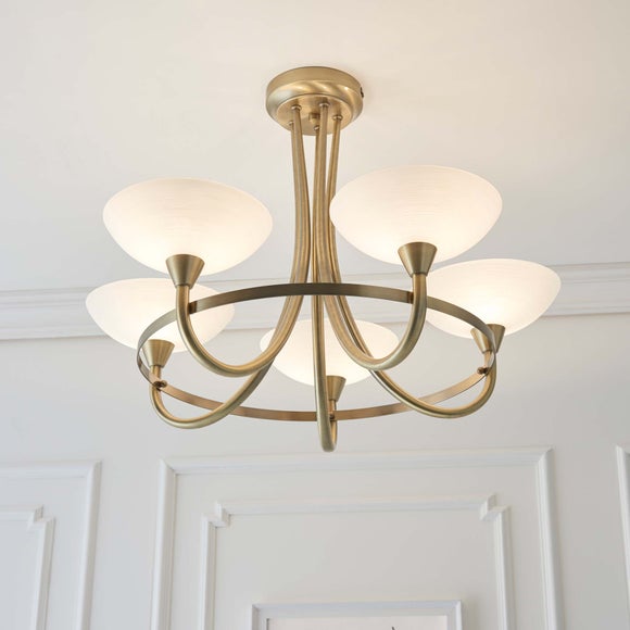 Vogue Cagney 5 Light Semi Flush Ceiling Light, product image 9
