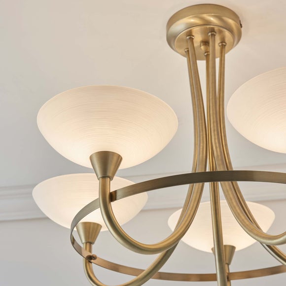 Vogue Cagney 5 Light Semi Flush Ceiling Light, product image 10