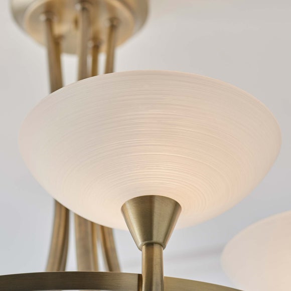 Vogue Cagney 5 Light Semi Flush Ceiling Light, product image 11