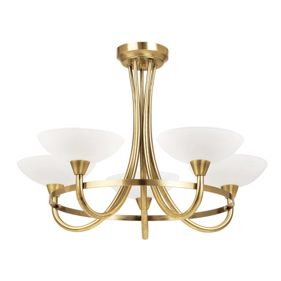 Vogue Cagney 5 Light Semi Flush Ceiling Light, product image 12