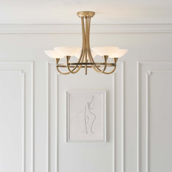 Vogue Cagney 5 Light Semi Flush Ceiling Light, product image 14