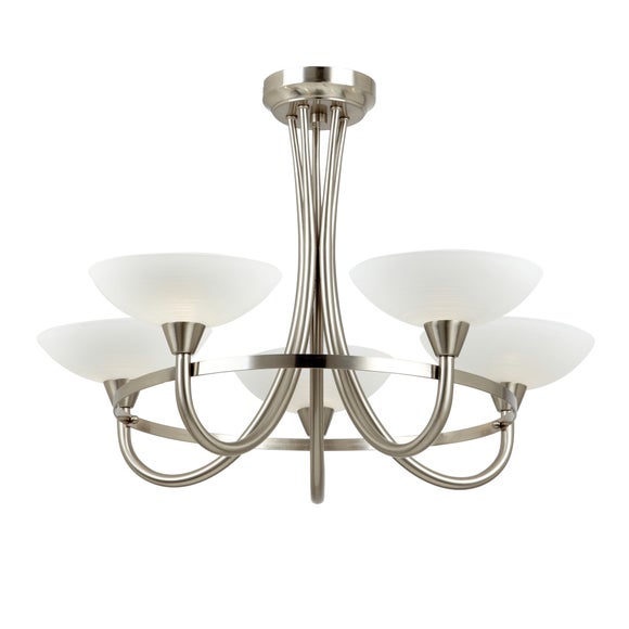 Vogue Cagney 5 Light Semi Flush Ceiling Light, product image 2