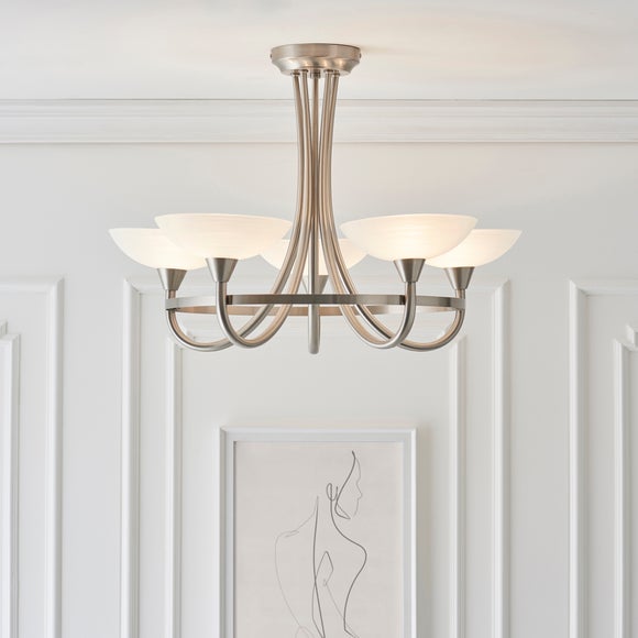 Vogue Cagney 5 Light Semi Flush Ceiling Light, product image 4