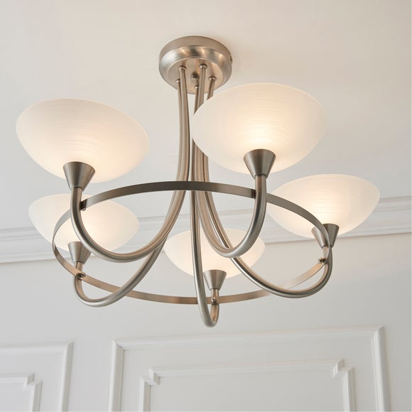 Vogue Cagney 5 Light Semi Flush Ceiling Light, product image 5