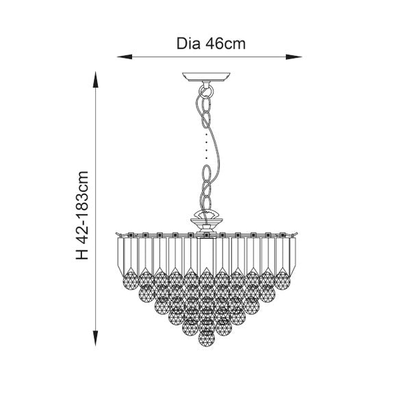 Vogue Tioga 6 Light Chandelier, product image 6