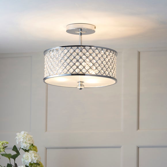 Vogue Hudson 3 Light Semi Flush Ceiling Light, product image 3