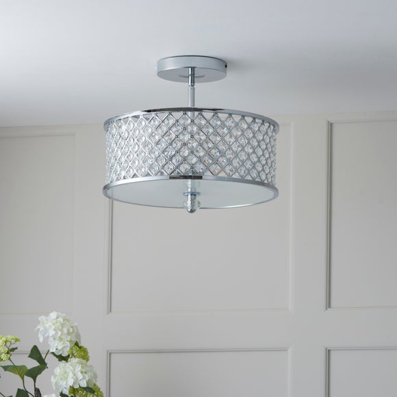 Vogue Hudson 3 Light Semi Flush Ceiling Light, product image 4