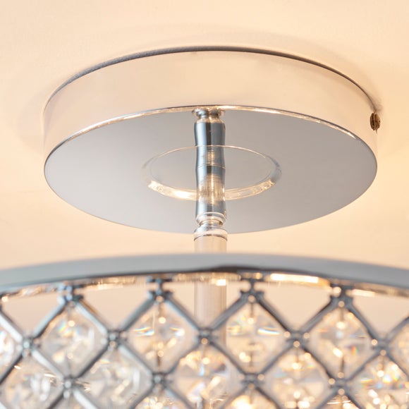 Vogue Hudson 3 Light Semi Flush Ceiling Light, product image 5