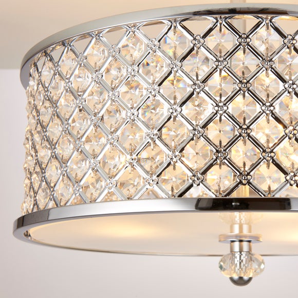 Vogue Hudson 3 Light Semi Flush Ceiling Light, product image 8