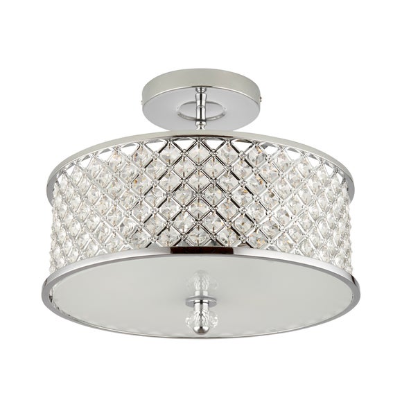 Vogue Hudson 3 Light Semi Flush Ceiling Light, product image 9