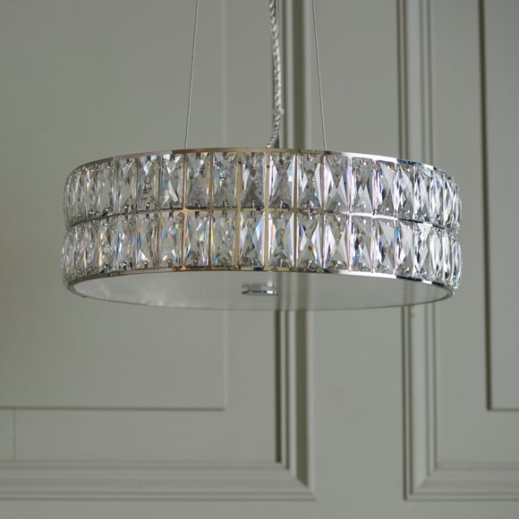 Vogue Crystal Armoury Integrated LED Hoop Ceiling Light