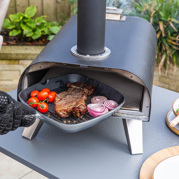 Zanussi Wood Pellet Pizza Oven with Paddle & Cover