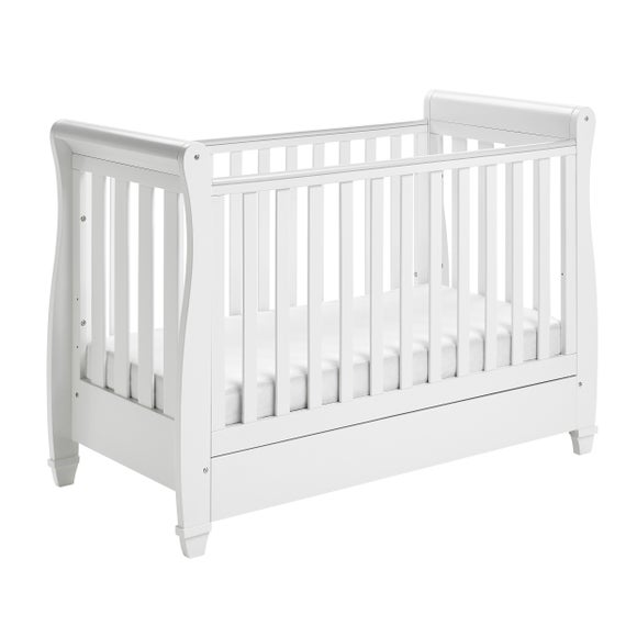 Babymore Eva Sleigh Cot Bed with Drawer, product image 13