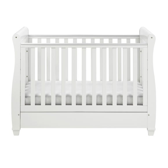 Babymore Eva Sleigh Cot Bed with Drawer, product image 14