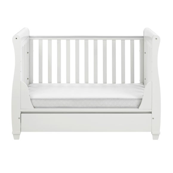 Babymore Eva Sleigh Cot Bed with Drawer, product image 17