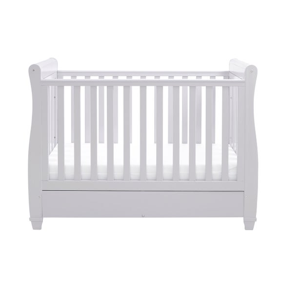 Babymore Eva Sleigh Cot Bed with Drawer, product image 5