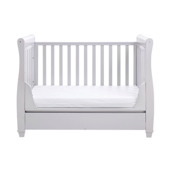 Babymore Eva Sleigh Cot Bed with Drawer, product image 8