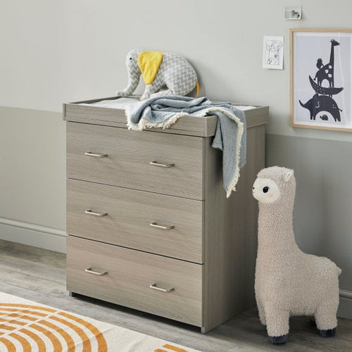 Babymore Caro 3 Drawer Chest & Changing Unit, product image 2