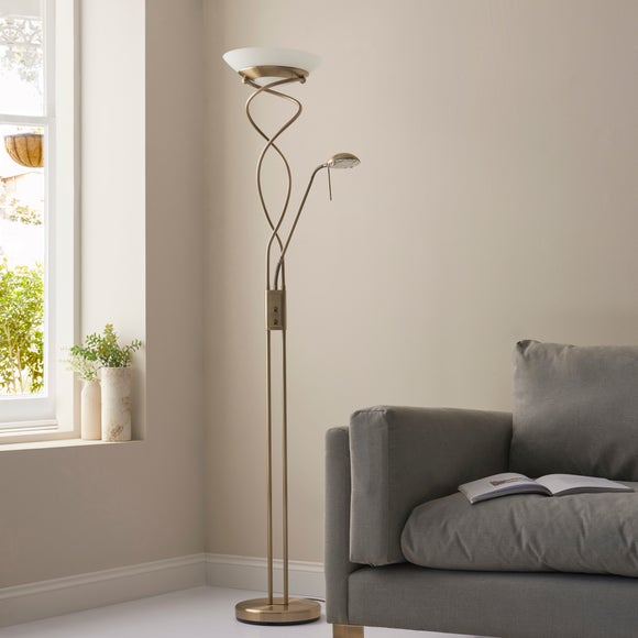 Vogue Lukas Uplighter Mother & Child Metal Floor Lamp, product image 2