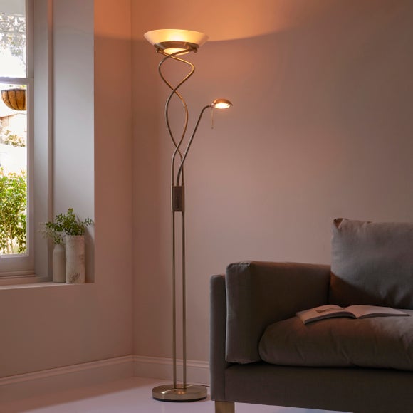 Vogue Lukas Uplighter Mother & Child Metal Floor Lamp, product image 3