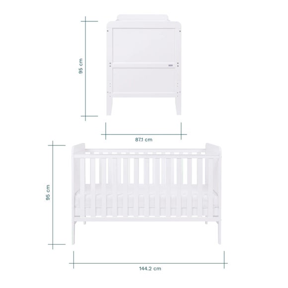 Tutti Bambini Rio Cot Bed with Cot Top Changer and Mattress, product image 18