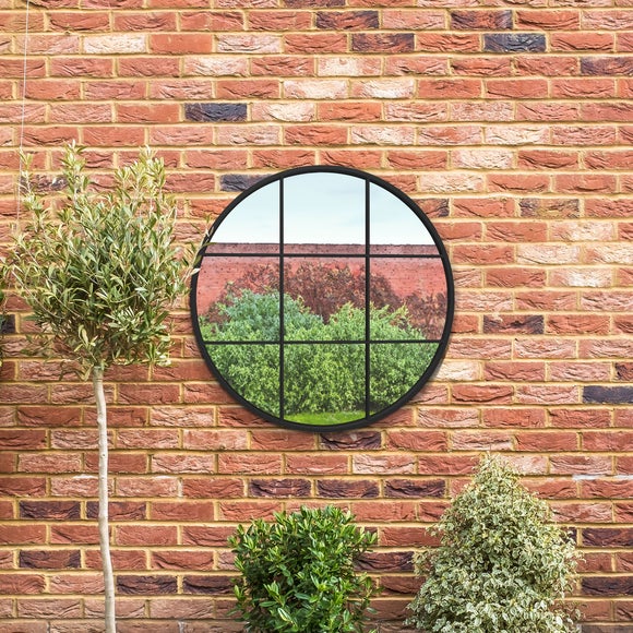 Circulus Round Window Indoor Outdoor Wall Mirror, product image 6