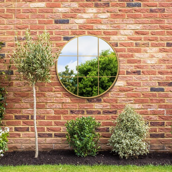 Circulus Round Window Indoor Outdoor Wall Mirror, product image 10
