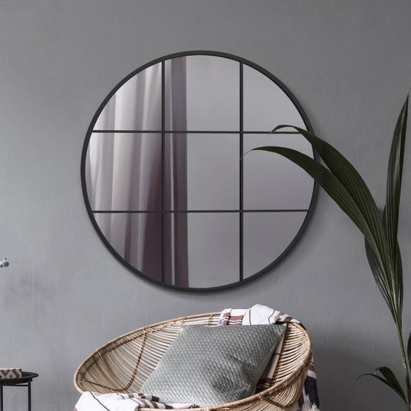 Circulus Round Window Indoor Outdoor Wall Mirror, product image 1
