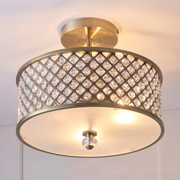 Vogue Hudson 3 Light Semi Flush Ceiling Light, product image 11