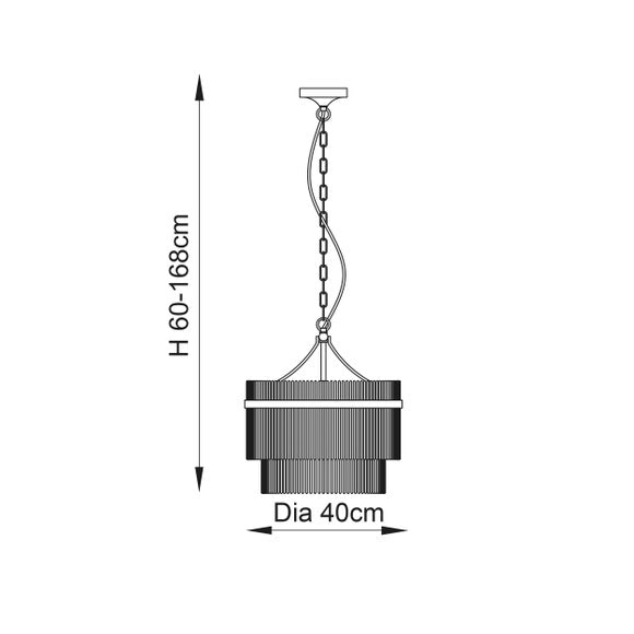 Vogue Langdon 3 Light Chandelier, product image 6