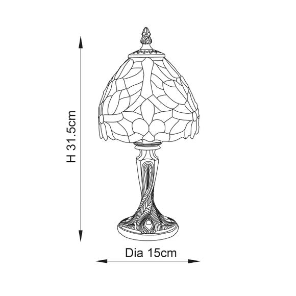 Vogue Flora Traditional Table Lamp