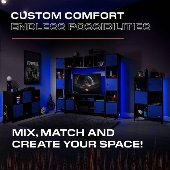 X Rocker Mesh Tek 4 Cube Storage Unit