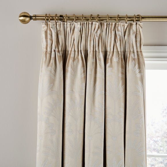 Dorma Luxe Palms Pencil Pleat Blackout Curtains, product image 1