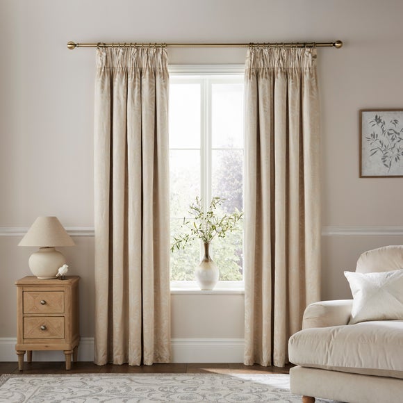 Dorma Luxe Palms Pencil Pleat Blackout Curtains, product image 10
