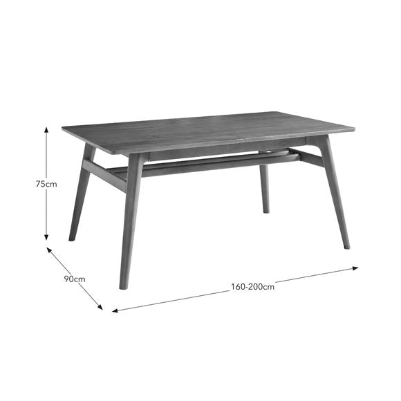 Edited Life Olsson 4-6 Seater Rectangular Extending Dining Table