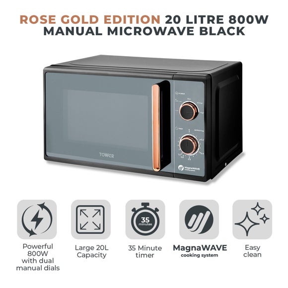 TOWER Cavaletto 20L Manual Microwave, product image 12