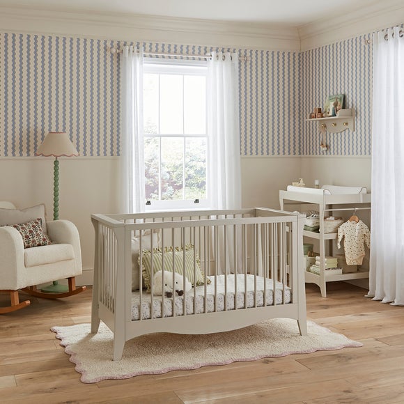 CuddleCo Clara Mini Cot Bed, Cashmere