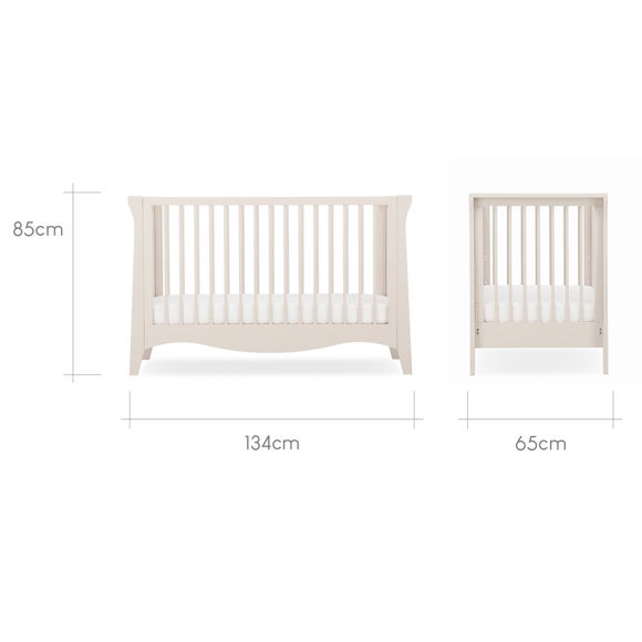 CuddleCo Clara Mini Cot Bed, Cashmere